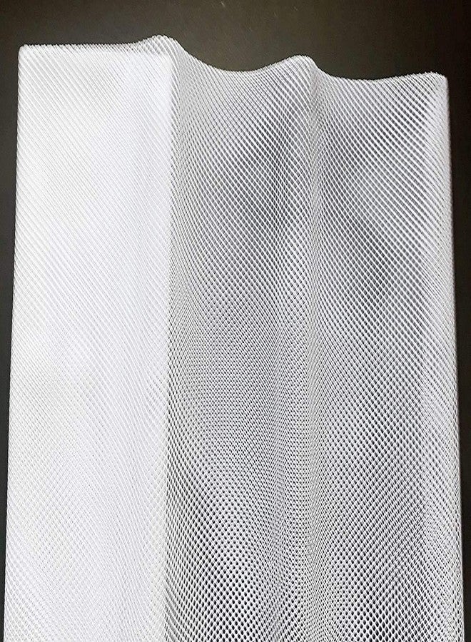 Hesch 9 Brand 2 Mtrs. Pack CAN CAN Net Fabric White Premium Boutique Range Ideal for Tailoring/Sewing, Fashion Designing, Boutique, Stitching - Image 2